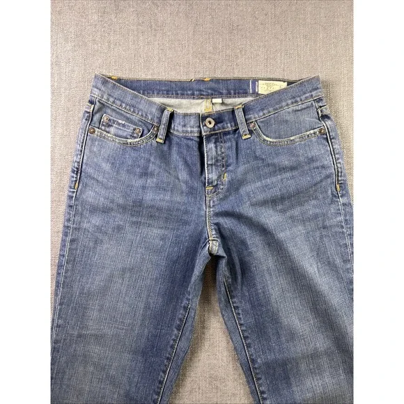 GAP 1969 Jeans Womens Size 8L Blue Perfect Bootcut Mid Rise Med Wash Denim 2007 - Picture 2 of 12